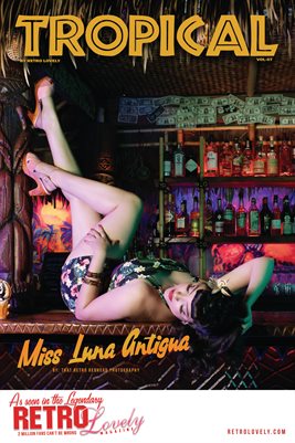 2026, Retro Lovely, Tropical VOL-07, Miss Luna Antigua Cover Poster.