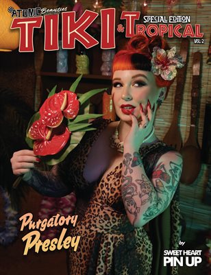 Atomic Beauties Magazine: Tiki & Tropical Special Edition Vol 2 Purgatory Presley Cover