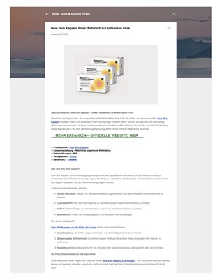 Now Slim Kapseln Preis: Natürlich zur schlanken Linie