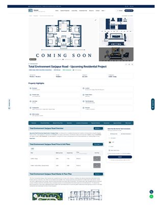 Upcoming Total Environment Apartments in Sarjapur Road