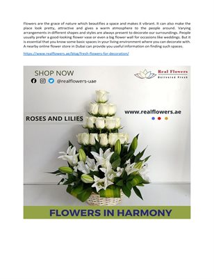 Best Places to Decorate with Flowers