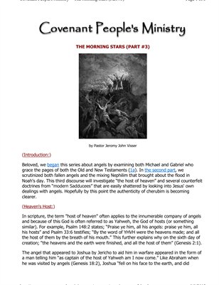 Morning Stars, The (Part #3)