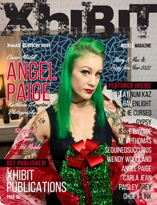 Xhibit Magazine X-Mas 2021 Cover Model: Angel Paige