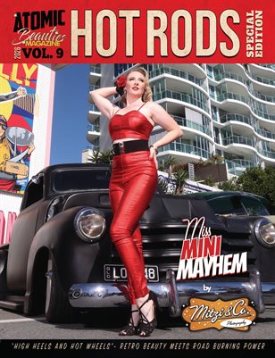 Atomic Beauties Magazine - Hot Rods Special Edition 2026 Vol 9 Miss Mini Mayhem Cover