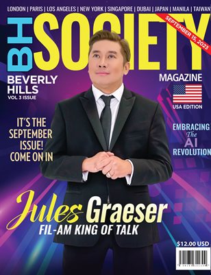 Jules Graeser on the Cover of Beverly Hills Society Magazine September 2023 Issue