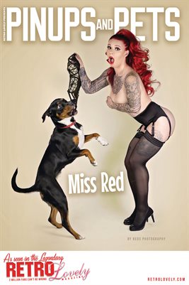 Pinups and Pets No.15 – Miss Red Cover Poster