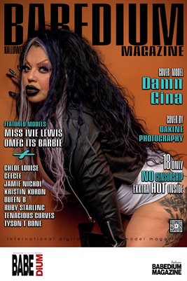 DAMN GINA HALLOWEEN EDITION - BABEDIUM MAGAZINE COVER POSTER