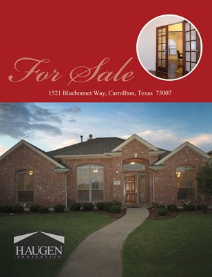 Haugen Properties -  1521 Bluebonnet Way, Carrollton, TX  75007 