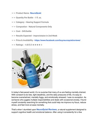 NeuroQuiet Reviews