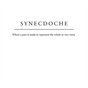 Synecdoche
