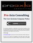 Pro Axia Consulting: The Core Systems Company Policy