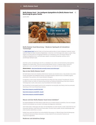 Wuffy Roboter Hund – Der intelligente Spielgefährte für [Wuffy Roboter Hund Bewertung] die ganze Familie