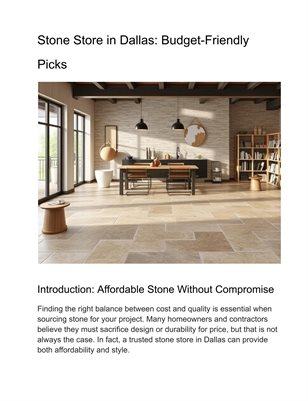Stone Store in Dallas: Budget-Friendly Picks