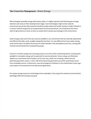 The Crown Eco Management