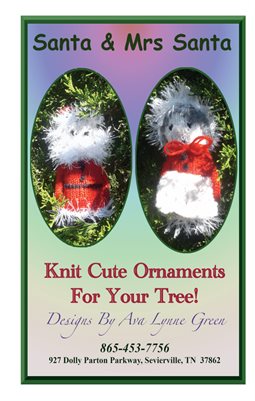 Santa & Mrs Santa Knitted Ornament