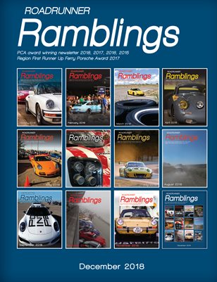 Roadrunner Ramblings, December 2018