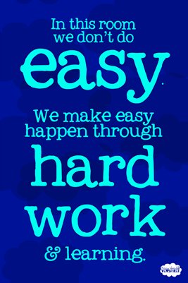 In this room we don't do easy... 