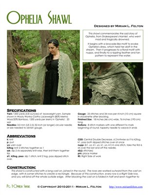Ophelia Shawl OUTSIDE PAGES