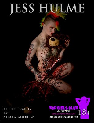 Jess Hulme - Sexy Busty Nude Naked British Punk Babe with Mohawk and Tattoos Pierced Nipples is a Crazy Psycho Killer