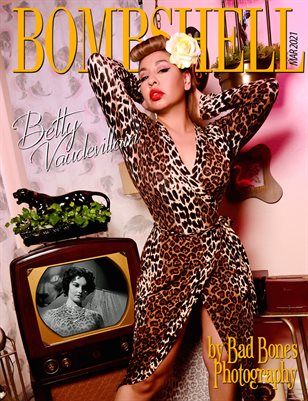 BOMBSHELL Magazine March 2021 - Betty Vaudevillain Cover