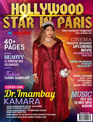 Hollywood star in Paris International Magazine Nov. 2025