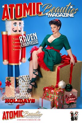 Atomic Beauties Magazine: Holidays Special Edition Vol 2 - Raven Chanteuse Cover Poster