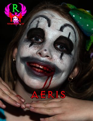 Aeris - Petite Aussie Blonde Preteen Tween Cosplays as Psycho Demon Clown Girl "Little Pale Girl" from Terrifier 2