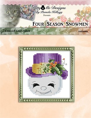 Four Season Snowmen Autumn Cross Stitch Pattern