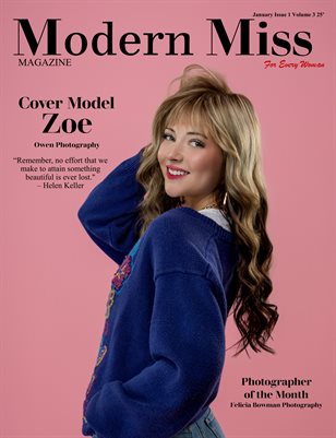 Modern Miss Magazine January Issue 1 Volume 3 25'