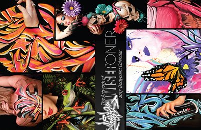Wiser Oner 2017 Bodypaint Calendar Complete