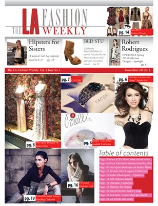 The LA Fashion Weekly Vol1. Issue1