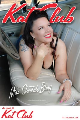 Kat Club No.69 – Miss Cheetah Bling Cover Poster