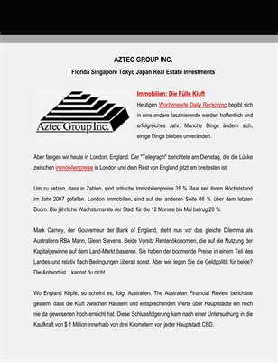 Aztec Group Inc Real Estate Investments: Die Fülle Kluft