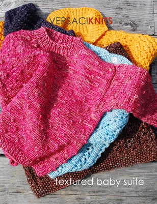 VERSACIKNITS textured baby suite