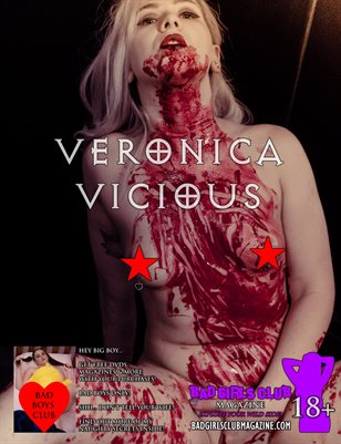 Veronica Vicious - Sexy Busty Nude Naked Blonde Babe with Tattoos is Covered in Blood & Ready for Your Pleasure