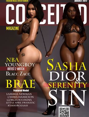 Conceited Magazine Featuring Sasha Dior and Serenity Sin