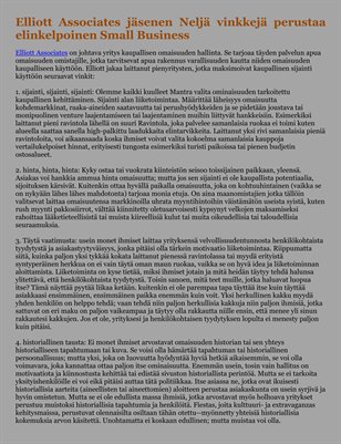 Elliott Associates jäsenen Neljä vinkkejä perustaa elinkelpoinen Small Business