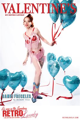 2025, Retro Lovely Valentines VOL-18, Bambi Freckles, Cover, Poster