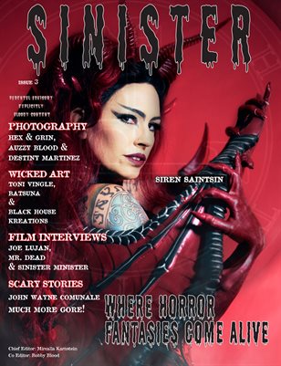 SINISTER Magazine-Issue #3 Siren Saintsin Cover