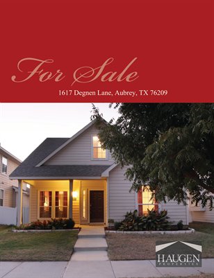 Haugen Properties -  1617 Degnen Lane, Aubrey, 76227 