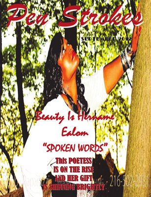 SEPTEMBER ISSUE OF PEN STROKES MAGAZINE BEAUTY COVER