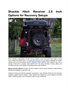 Shackle Hitch Receiver 2.5 Inch Options for Recovery Setups