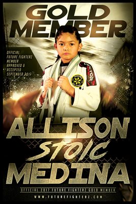 Allison Medina Gold Diploma Poster