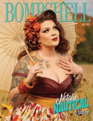BOMBSHELL Magazine December 2025 REGULAR ISSUE - Natalie Nautical Cover