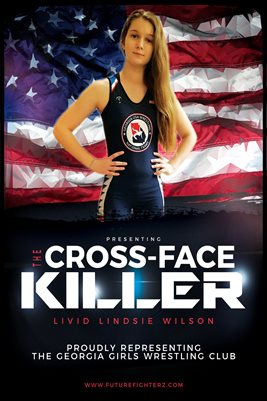 Lindsie Wilson Cross Face Wrestling Poster