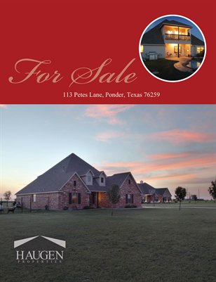  113 Petes Lane, Ponder, Texas  76259 