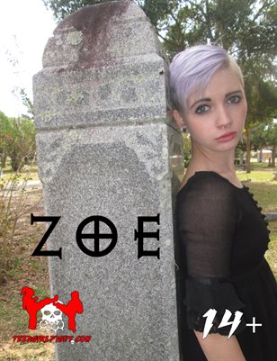 Zoe - Petite Punk Goth Punk Glamour Teen from Virginia Shows Off An Emotional Performance Art in a Graveyard