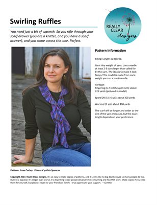 Swirling Ruffles Scarf