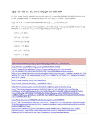 Ngày vía Thần Tài 2023 sắm vàng giờ nào tốt nhất?