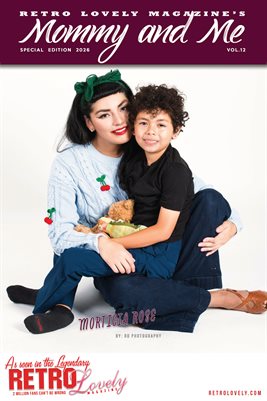 2026, Retro Lovely, Mommy and Me VOL-12, Morticia Rose Cover Poster.